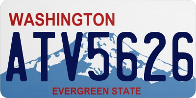 WA license plate ATV5626