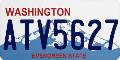 WA license plate ATV5627