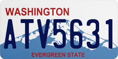 WA license plate ATV5631