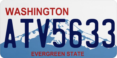 WA license plate ATV5633