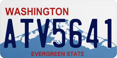 WA license plate ATV5641