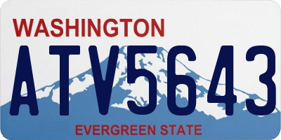 WA license plate ATV5643