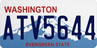 WA license plate ATV5644