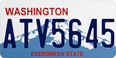WA license plate ATV5645