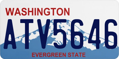 WA license plate ATV5646