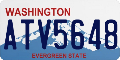 WA license plate ATV5648