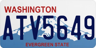 WA license plate ATV5649