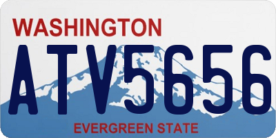 WA license plate ATV5656