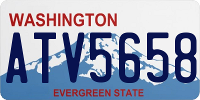 WA license plate ATV5658