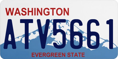 WA license plate ATV5661