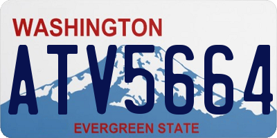 WA license plate ATV5664