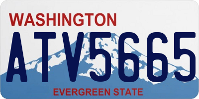 WA license plate ATV5665