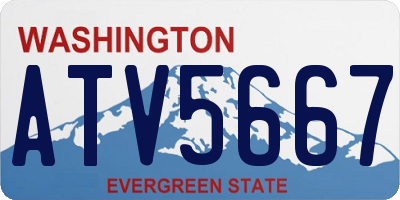 WA license plate ATV5667