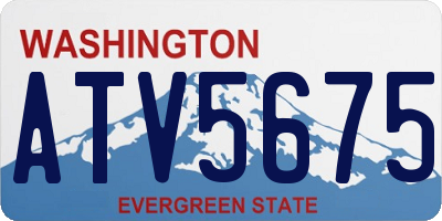 WA license plate ATV5675