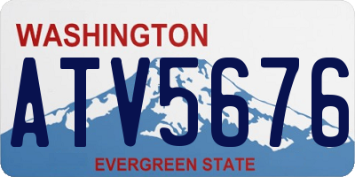 WA license plate ATV5676