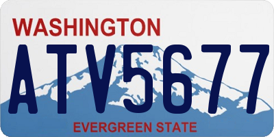 WA license plate ATV5677