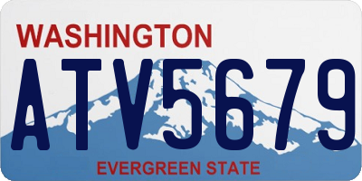 WA license plate ATV5679