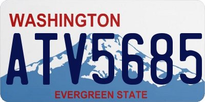 WA license plate ATV5685
