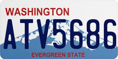 WA license plate ATV5686