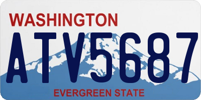 WA license plate ATV5687