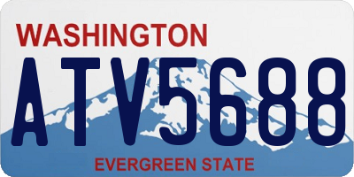 WA license plate ATV5688