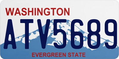 WA license plate ATV5689