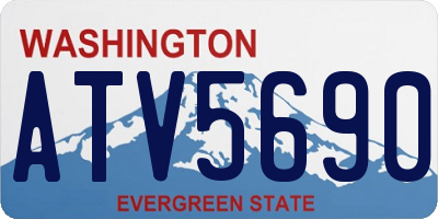 WA license plate ATV5690
