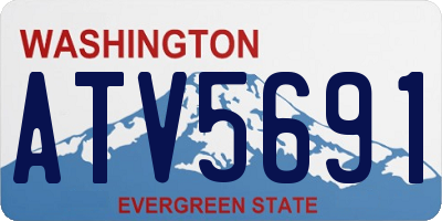 WA license plate ATV5691