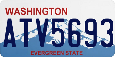 WA license plate ATV5693