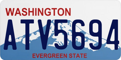 WA license plate ATV5694