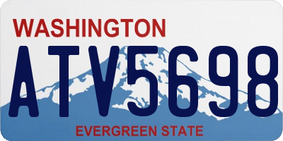WA license plate ATV5698