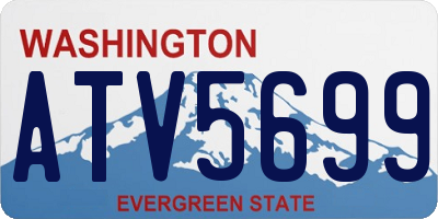 WA license plate ATV5699