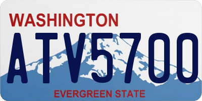 WA license plate ATV5700