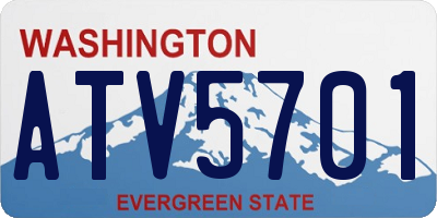 WA license plate ATV5701