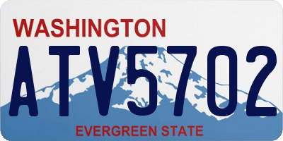 WA license plate ATV5702