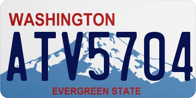 WA license plate ATV5704