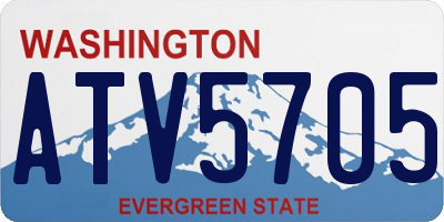 WA license plate ATV5705