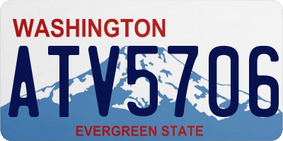 WA license plate ATV5706