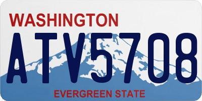 WA license plate ATV5708