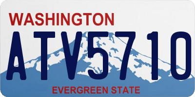 WA license plate ATV5710