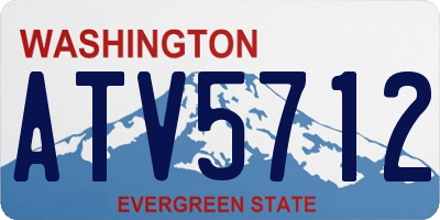 WA license plate ATV5712