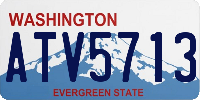 WA license plate ATV5713