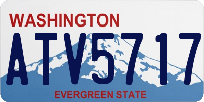 WA license plate ATV5717