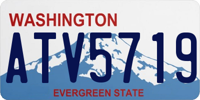 WA license plate ATV5719