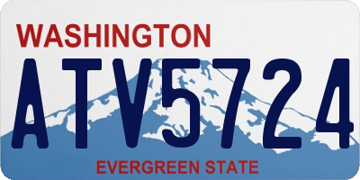 WA license plate ATV5724