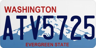 WA license plate ATV5725