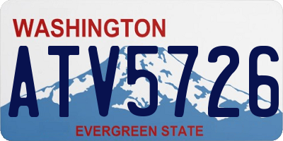 WA license plate ATV5726