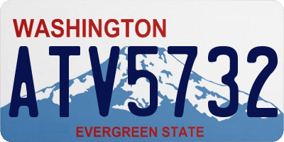 WA license plate ATV5732