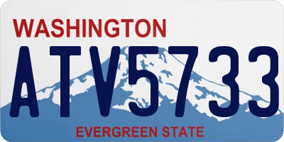 WA license plate ATV5733
