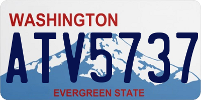 WA license plate ATV5737